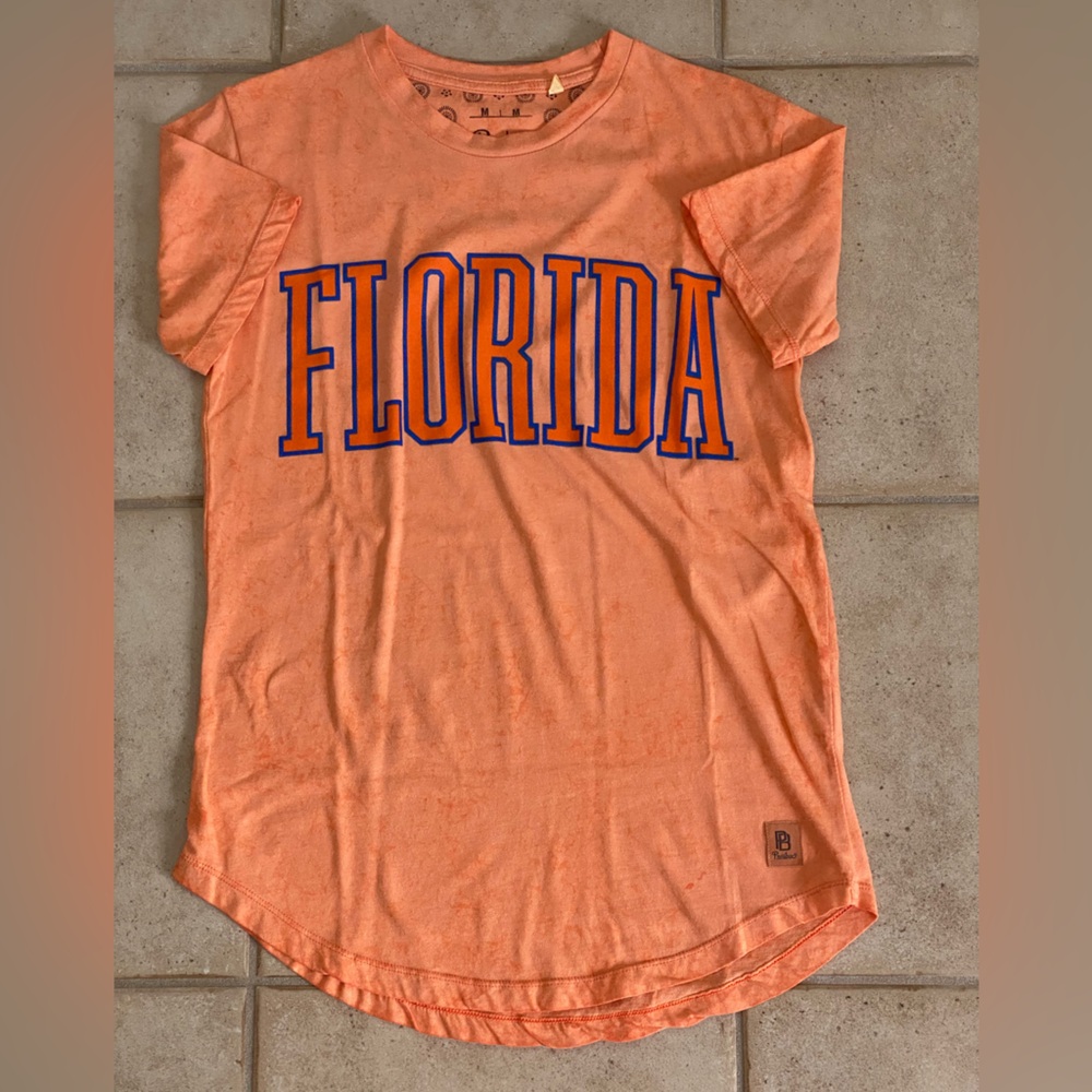 Pressbox Orange Short Sleeve Tee Florida Graphic